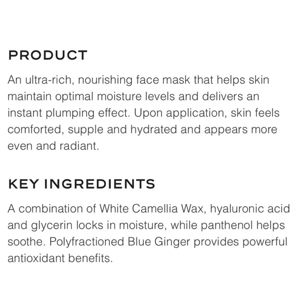 Chanel HYDRA BEAUTY CAMELLIA REPAIR MASK Multi-Use Hydrating Comforting Mask - Picture 3 of 3